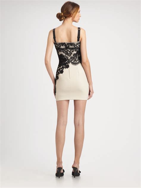 dolce gabbana floral lace mini dress